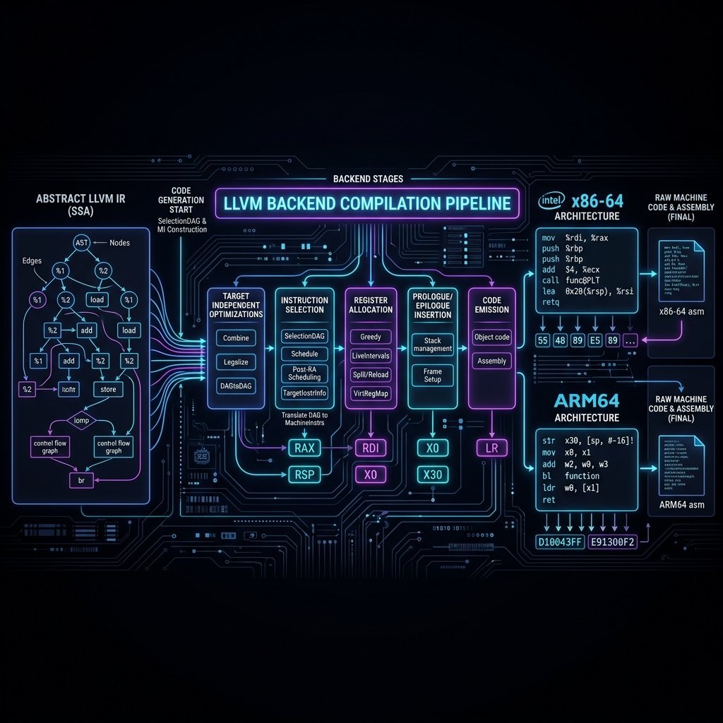 How Llvm Works Compiler Code Generation: How LLVM Turns IR into x86-64 and ARM64 ...